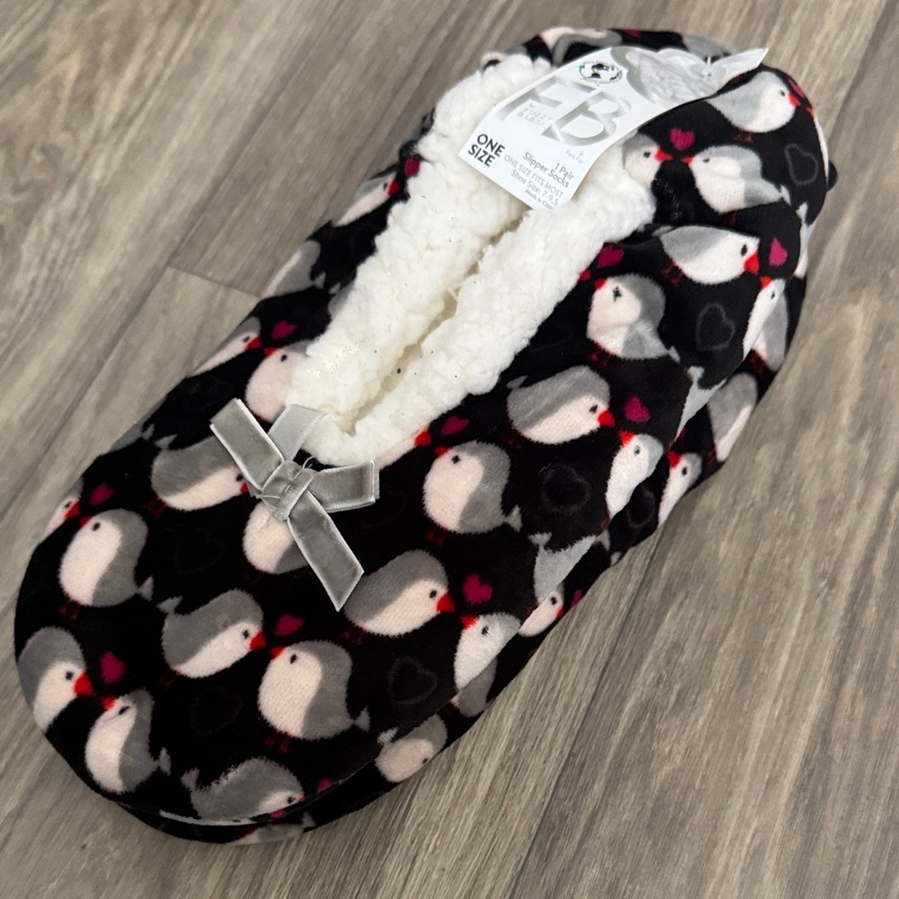 Women's Cozy Penguin Slippers